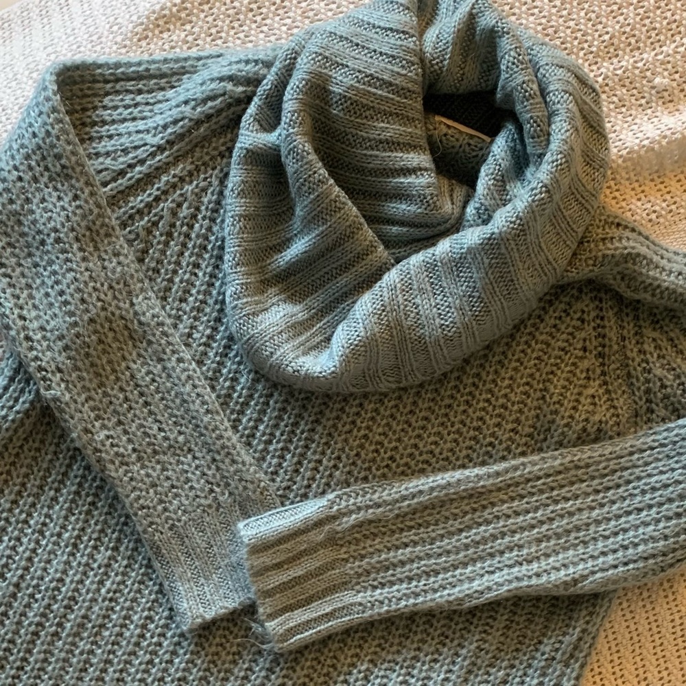Cozy Cowl Neck Long Sweater Dress